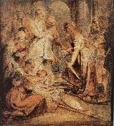 Aklixi standing between her daughters, Peter Paul Rubens